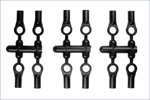 LA43 5.8MM DIA LONG BALL END BLACK : 12PCS